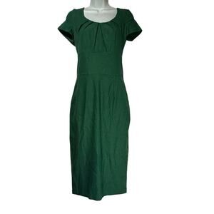 muxxn womens green pleated bodycon pin up rockabilly dress Size M